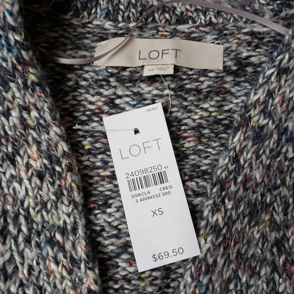Loft Muticolor Long Sleeve Sweater - Picture 4 of 8